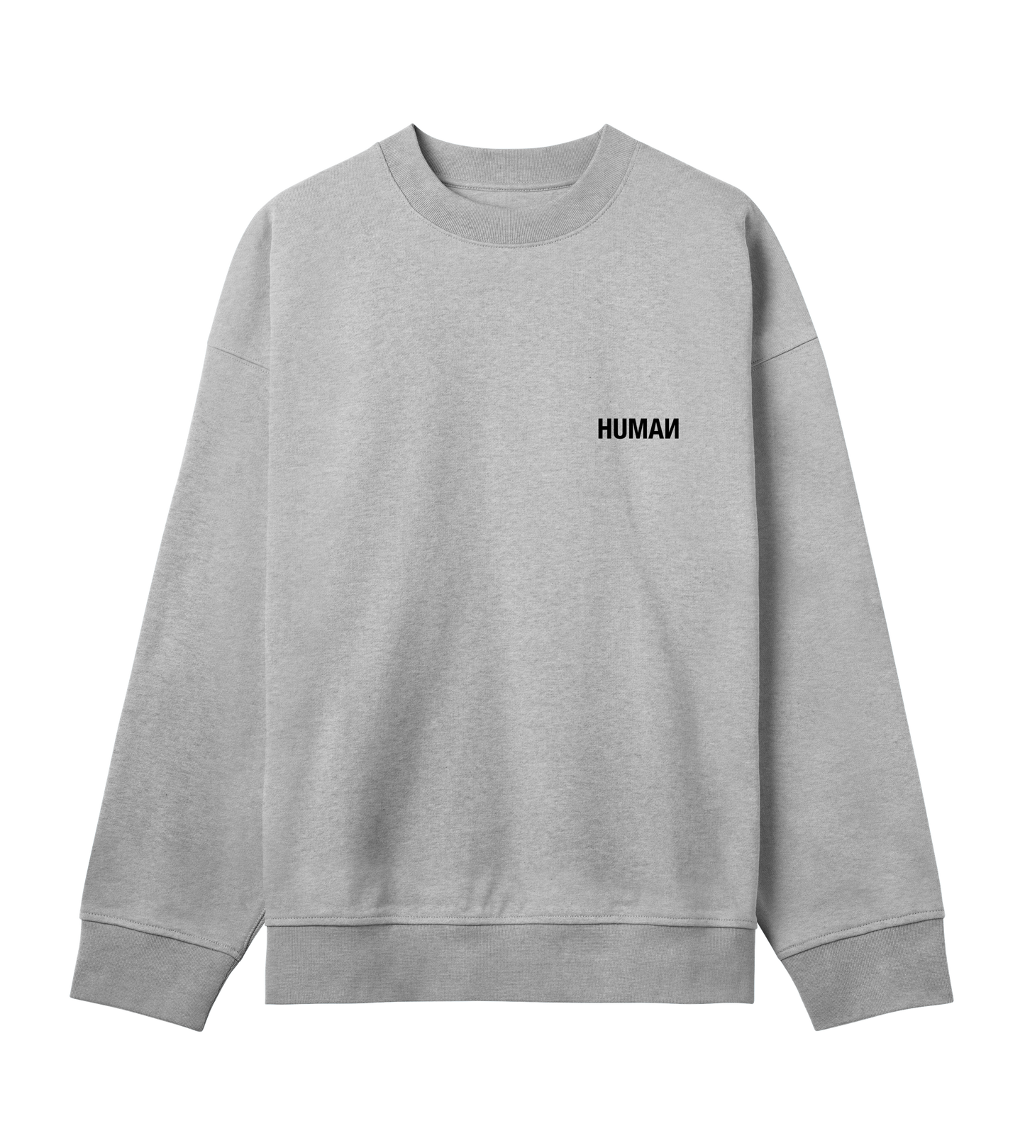 Logo Boxy Sweater - Grey Melange