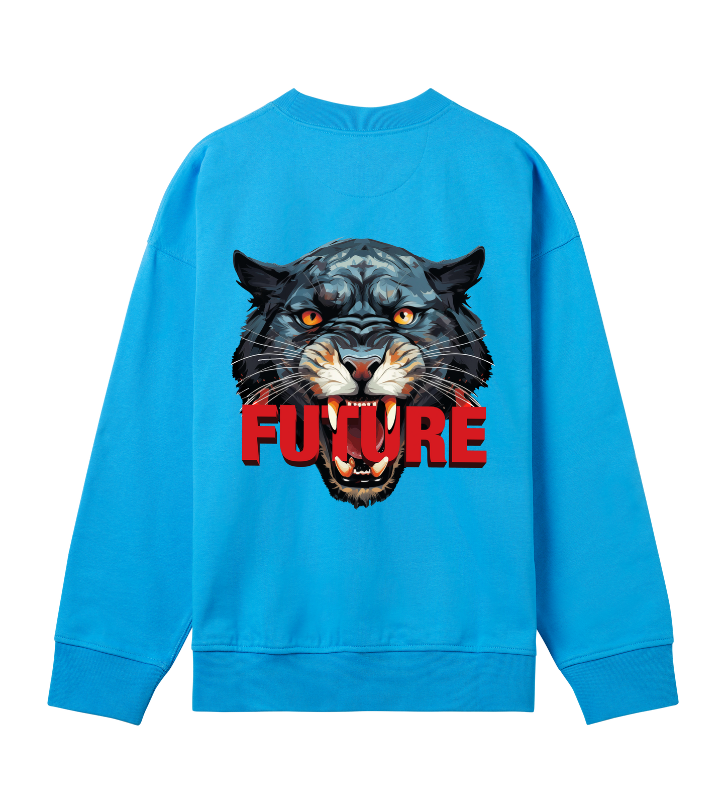 Panther Boxy Sweatshirt - Turquoise